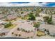 Aerial view of a residential area showcasing community layout and individual homes at 1349 E Anasazi St, Mesa, AZ 85203