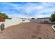 Private backyard with gravel area surrounded by a high block fence, ensuring seclusion at 1349 E Anasazi St, Mesa, AZ 85203