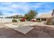 Expansive backyard showing a large covered pool, lush greenery, and well-maintained grounds at 1349 E Anasazi St, Mesa, AZ 85203