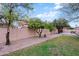 A backyard with a wooden gate and fruit trees at 14005 N 19Th Way, Phoenix, AZ 85022