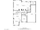 Detailed first floor plan of the home showing layout of rooms and dimensions at 1481 E Lark St, Gilbert, AZ 85297