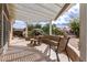Inviting covered patio area, perfect for outdoor dining and entertaining at 16019 W Heritage Dr, Sun City West, AZ 85375