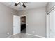 This bedroom has a neutral color scheme, ceiling fan and carpeted floor at 22465 E Via Del Verde --, Queen Creek, AZ 85142