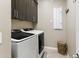 Laundry room with washer, dryer, and built-in cabinetry for storage at 24847 N 175Th Dr, Surprise, AZ 85387