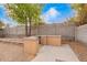 The built in BBQ is great for entertaining in this yard at 28282 N Castle Rock Dr, San Tan Valley, AZ 85143