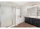 Bathroom features a soaking tub, separate shower, and vanity with dual sinks at 32 W Desert Vista Trl, San Tan Valley, AZ 85143