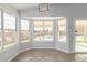 Dining area features a bay window with a view of the backyard and pool at 5145 W Tonto Rd, Glendale, AZ 85308