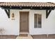 Charming front entrance features a security screen door and a covered porch with overhead light at 5326 N 3Rd Ave, Phoenix, AZ 85013