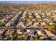 Aerial view of a home with a pool and well-maintained landscaping in a peaceful residential neighborhood at 5433 E Nisbet Rd, Scottsdale, AZ 85254