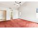 Spacious main bedroom featuring a ceiling fan, and natural light at 6460 E Trailridge Cir # 2, Mesa, AZ 85215