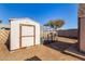 The backyard has a small storage shed and a chicken coop at 8612 N 31St Ln, Phoenix, AZ 85051