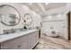 Luxurious bathroom with double vanity, soaking tub and modern fixtures at 10243 N 103Rd St, Scottsdale, AZ 85258