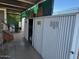 Exterior shot of a shed on the property showing the corrugated metal and ventilation at 13229 N 19Th Pl, Phoenix, AZ 85022