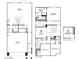 Detailed floorplan showcasing the layout of a two-story home with labeled rooms and dimensions at 2468 W Rowel Rd, Phoenix, AZ 85085