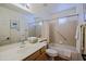 Bathroom showing a bathtub-shower combination and vanity, offering a relaxing space at 3768 N 162Nd Ln, Goodyear, AZ 85395