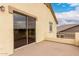 Balcony with stucco walls, offering a view of the building's exterior and surrounding landscape at 4255 E Cloudburst Ct, Gilbert, AZ 85297