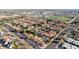 Beautiful aerial view of a well-maintained community, with mature trees and lush landscaping at 45 E 9Th Pl # 12, Mesa, AZ 85201