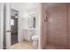 Bathroom features a white vanity and tiled shower stall at 658 S Sycamore St # Value, Mesa, AZ 85202