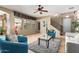 Open living room with lots of light, staircase, and tile floors at 1422 S Colt Dr, Gilbert, AZ 85296