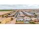 Aerial of new neighborhood homes in a rural setting at 20358 N Valencia N Dr, Maricopa, AZ 85138