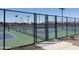 Well-maintained community pickleball courts with fencing, perfect for active residents and recreational play at 24757 N 175 Dr, Surprise, AZ 85387