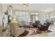 Bright living room featuring plantation shutters and modern furnishings at 3362 N 159Th Ave, Goodyear, AZ 85395