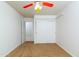Bright bedroom features neutral carpet, white walls and a closet with sliding doors at 3631 S Greythorne S Way, Chandler, AZ 85248
