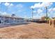 Large backyard space with dirt landscaping and a covered patio, perfect for outdoor activities at 724 S Lewis --, Mesa, AZ 85210