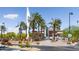 Baseball stadium entrance featuring a unique baseball rocket statue and beautifully landscaped surroundings at 9734 S 182Nd Dr, Goodyear, AZ 85338