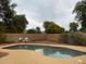 Backyard pool offers a relaxing view and space for outdoor enjoyment at 1870 N 128Th Dr, Avondale, AZ 85392