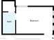 Layout of a bedroom with an attached bathroom at 1918 W Medinah Ct, Anthem, AZ 85086