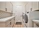 Bright laundry room with modern appliances, sleek countertops, and ample storage space at 1918 W Medinah Ct, Anthem, AZ 85086