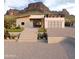 Modern home with desert landscaping, a staircase entry, and mountain views at 2075 N Holmes Rd, Apache Junction, AZ 85119