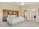 Bright and airy main bedroom with a king bed and ensuite bathroom access at 4502 E Night Owl Ln, Cave Creek, AZ 85331