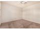 Bedroom features carpet, ceiling fan and neutral colored walls at 4683 W Dublin St, Chandler, AZ 85226