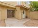Outdoor patio area with sliding glass door access, great for relaxing and enjoying the fresh air at 6542 N 7Th Ave # 30, Phoenix, AZ 85013