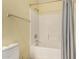 Shower and tub combination with chrome fixtures at 1295 N Ash St # 125, Gilbert, AZ 85233