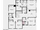 Layout for the home's second floor featuring four bedrooms, three bathrooms, and a laundry room at 20756 E Arroyo Verde Dr, Queen Creek, AZ 85142