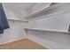 Walk-in closet with shelving for optimal storage at 20934 N Sweet Dreams Dr, Maricopa, AZ 85138