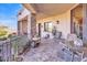 Charming balcony with stone flooring, creating a relaxing outdoor living space at 25572 N 113Th Way, Scottsdale, AZ 85255