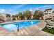 Community pool and lounge area, perfect for relaxing and entertaining under the desert sun at 300 N Gila Springs Blvd # 160, Chandler, AZ 85226