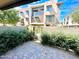 A view of the exterior townhome elevation from the private patio of the backyard at 3233 N 70Th St # 1006, Scottsdale, AZ 85251