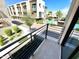View from the balcony overlooking the community pool in this townhome at 3233 N 70Th St # 1006, Scottsdale, AZ 85251