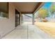 Covered patio area with a view of the backyard, perfect for outdoor entertaining at 3663 S Soho Ln, Chandler, AZ 85286
