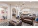 Spacious living area with open view to kitchen and backyard at 4637 E Fernwood Ct, Cave Creek, AZ 85331