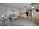 Cozy living room with sofas, bar seating, and views to the kitchen at 517 S Marina Dr, Gilbert, AZ 85233