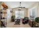 Bright breakfast nook with plantation shutters and a cozy seating area at 644 W Dublin St, Gilbert, AZ 85233
