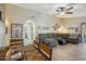 Spacious living room with tile flooring and abundant natural light at 644 W Dublin St, Gilbert, AZ 85233
