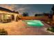 Beautiful backyard pool area, perfect for relaxing and entertaining outdoors at 644 W Dublin St, Gilbert, AZ 85233