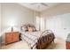 Cozy bedroom with carpet, ceiling fan and ample natural light makes this room very inviting at 7027 N Scottsdale Rd # 117, Paradise Valley, AZ 85253